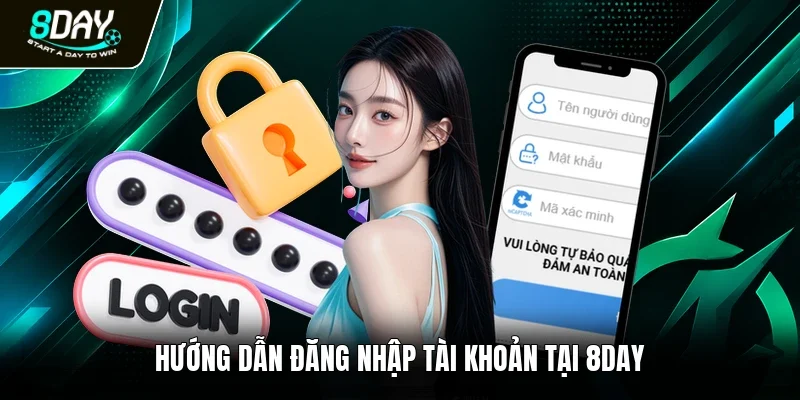 Hướng dẫn đăng nhập tài khoản tại 8DAY