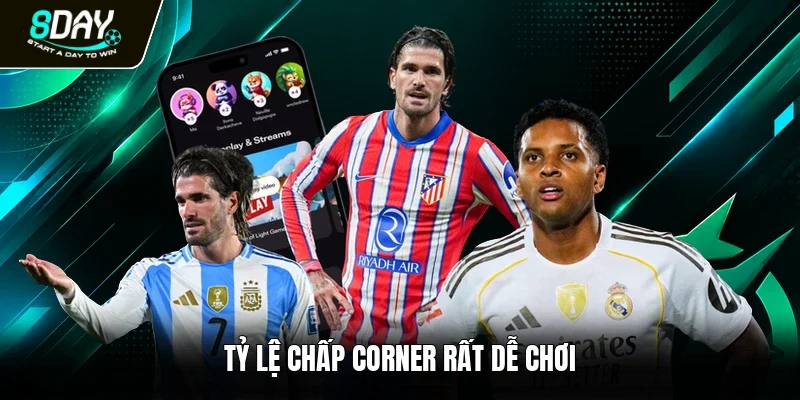 Tỷ lệ chấp corner rất dễ chơi